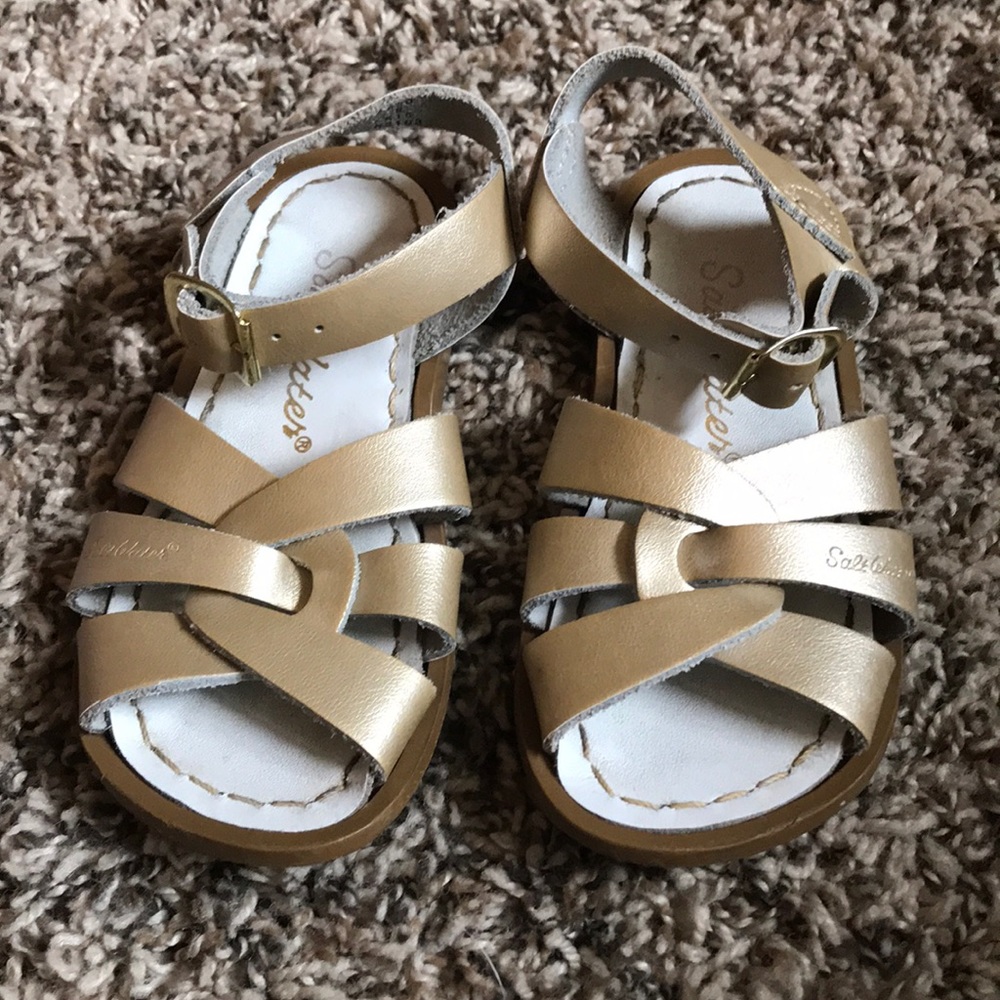 Toddler Gold Saltwater Sandal